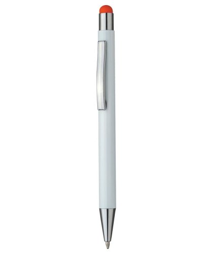 Touch pen a scatto in alluminio Arancio