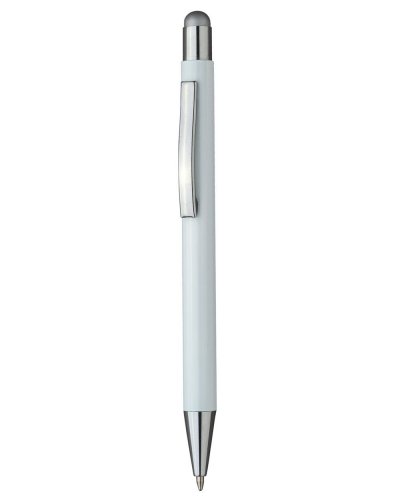 Touch pen a scatto in alluminio Silver