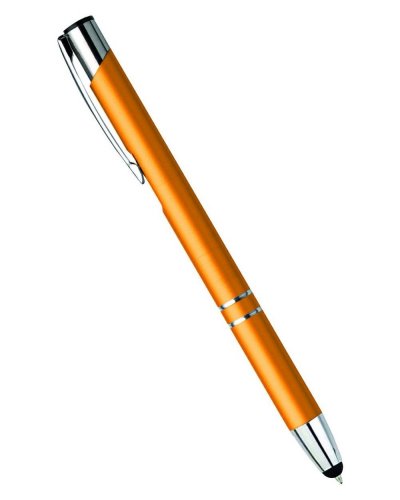 Penna a sfera touch in alluminio Amburgo Arancio