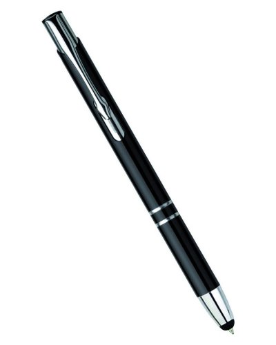 Penna a sfera touch in alluminio Amburgo Nero