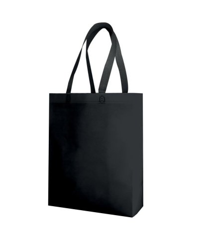 Borsa shopping con manici lunghi Nero