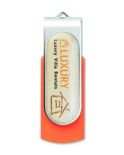 USB Techmate stampa doming 8 Gb Arancio