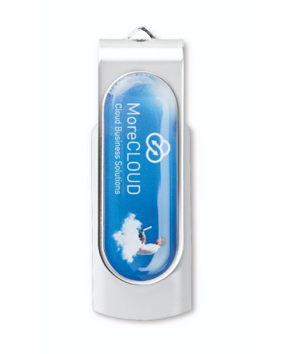 USB Techmate stampa doming 8 Gb Bianco