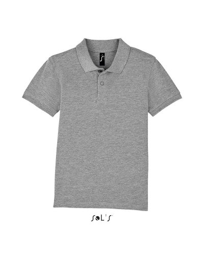 Polo bambino Perfect Grigio Medio Melange