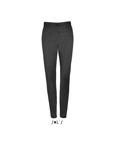 Pantalone donna satinato Jared Nero