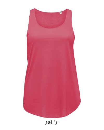 Canotta donna leggera Jade Corallo Fluo