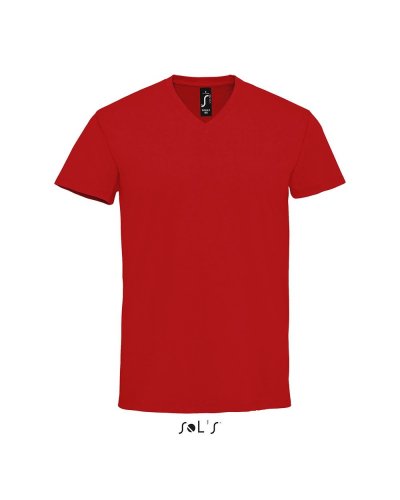 T-Shirt uomo scollo a V Imperial Rosso