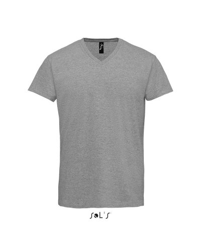 T-Shirt uomo scollo a V Imperial Grigio Medio Melange