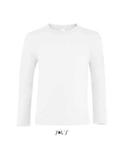 T-shirt bambino manica lunga Imperial Bianco