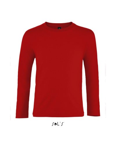 T-shirt bambino manica lunga Imperial Rosso