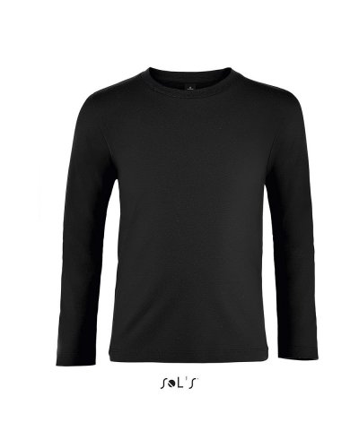 T-shirt bambino manica lunga Imperial Nero Profondo