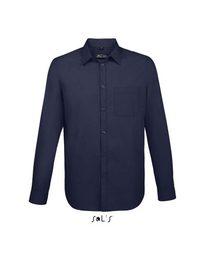 Camicia uomo manica lunga Baltimore fit Blu Scuro