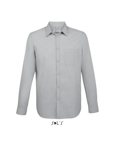 Camicia uomo manica lunga Baltimore fit Grigio Perla