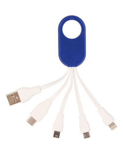 Cavetto 4 in 1 per ricarica Blu