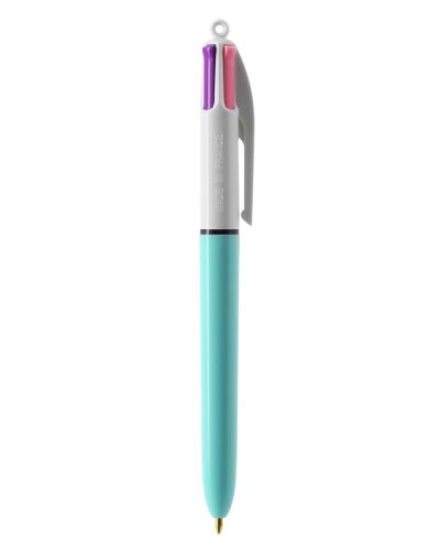 Penna a sfera 4 Colours Fashion Bianco / Blu Chiaro