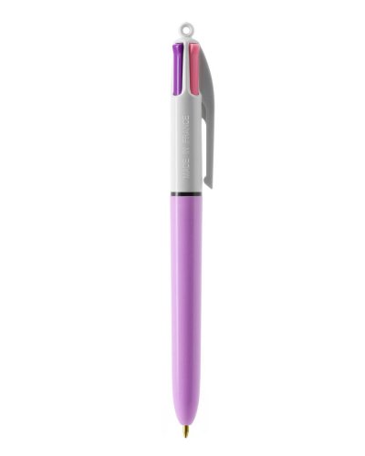 Penna a sfera 4 Colours Fashion Bianco / Viola Pastello