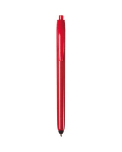 Penna a sfera con touch screen in plastica Rosso