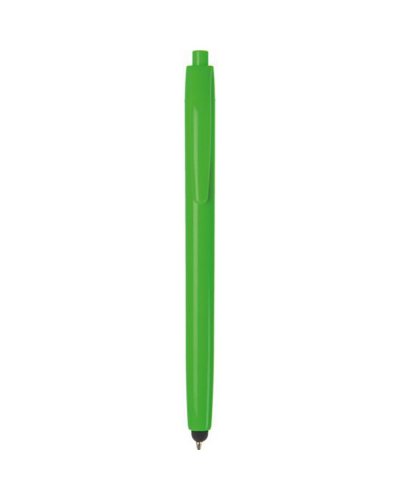 Penna a sfera con touch screen in plastica Verde Acido
