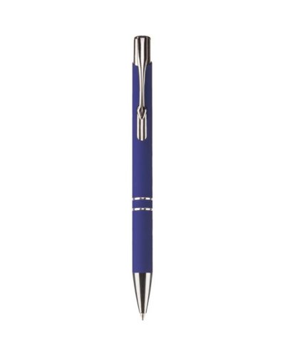 Penna a sfera in alluminio e metallo Blu