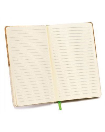 Block notes a righe con copertina in sughero