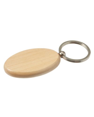 Portachiavi in legno forma ovale