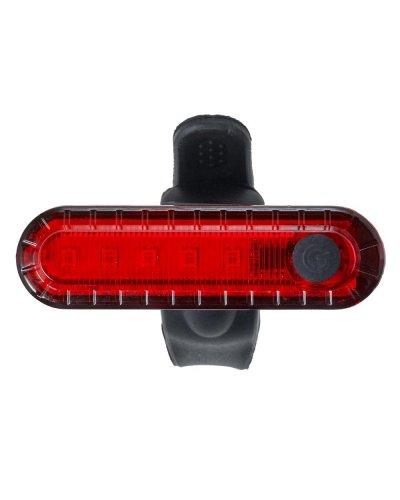 Luce per bicicletta ricaricabile Priska Rosso