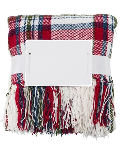Coperta in ciniglia di poliestere Rosso