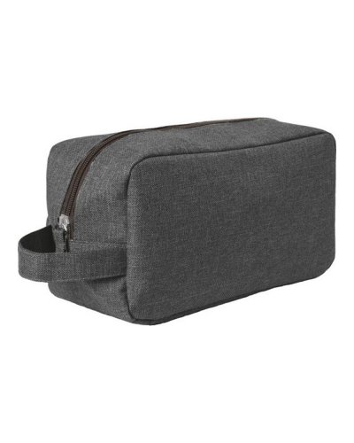 Beauty case melange con maniglia Grigio