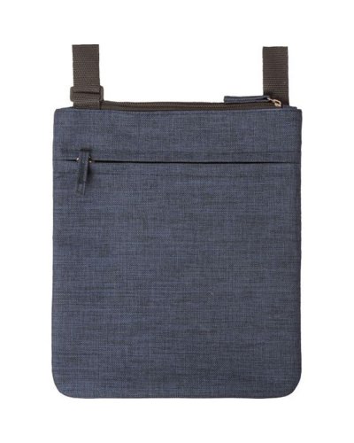 Tracolla con effetto melange Blu Navy