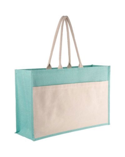 Borsa da mare in iuta Sky Blue