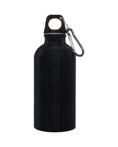 Borraccia in alluminio 400 ml Nero