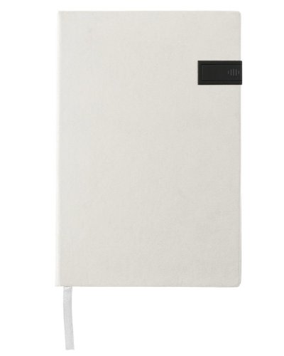 Taccuino formato A5 con chiavetta USB 16 GB Bianco
