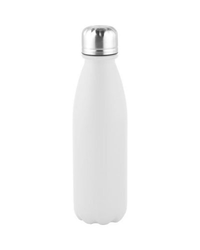Borraccia in alluminio colorata opaca da 500 ml Bianco