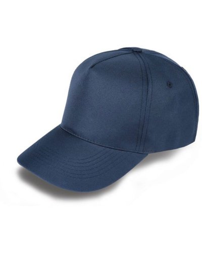 Cappellino golf 5 pannelli in RPET Blu Navy