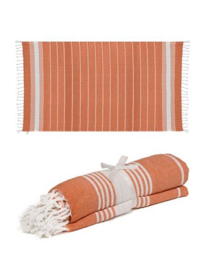 Telo mare fouta personalizzato Arancione