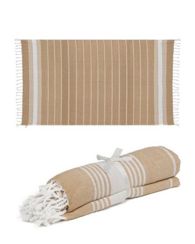 Telo mare fouta personalizzato Beige