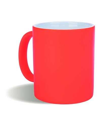 Tazza in ceramica colori fluo 320 ml Arancione