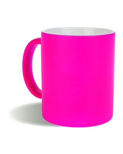 Tazza in ceramica colori fluo 320 ml Fucsia