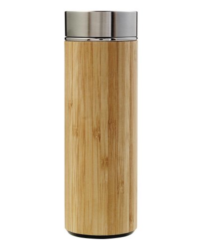 Thermos con rivestimento in bamboo 420 ml Yara Marrone
