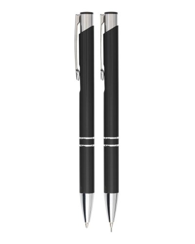 Set da scrittura in alluminio Zahir Nero