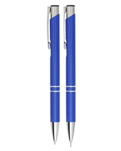 Set da scrittura in alluminio Zahir Blu Royal