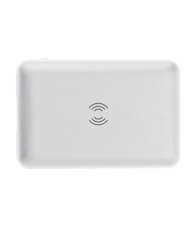 Powerbank wireless  in ABS da 5.000 mAh Alessandra Bianco