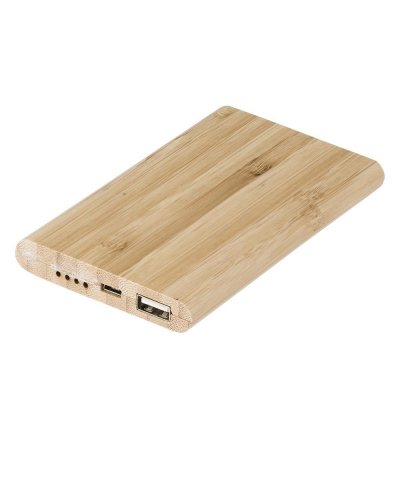 Power Bank in bamboo 4000 mAh Ruby