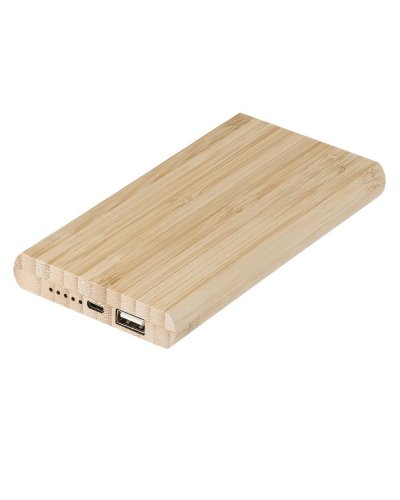 Power bank inalámbrico de bambú walter
