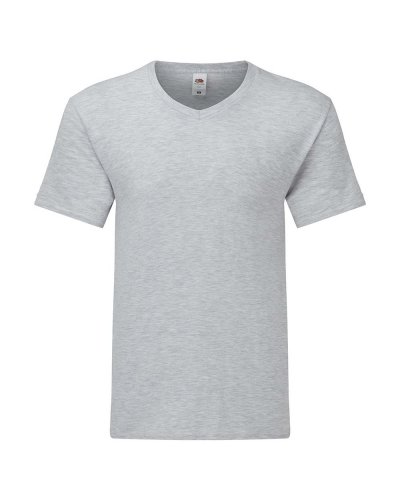 T-shirt uomo Iconic scollo a V Heather grey