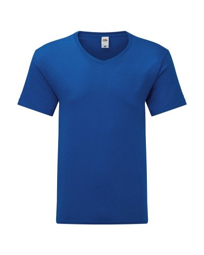 T-shirt uomo Iconic scollo a V Royal blue