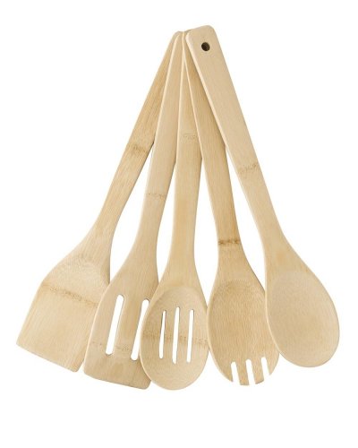 Set utensili per insalata in bamboo