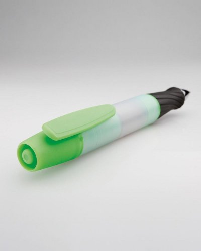 Penna a sfera con evidenziatore e 8 graffette