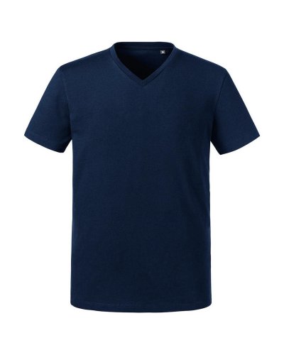 T-shirt uomo scollo a V Pure Organic French Navy