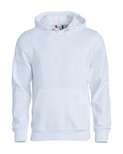 Felpa Basic Hoody Junior Bianco